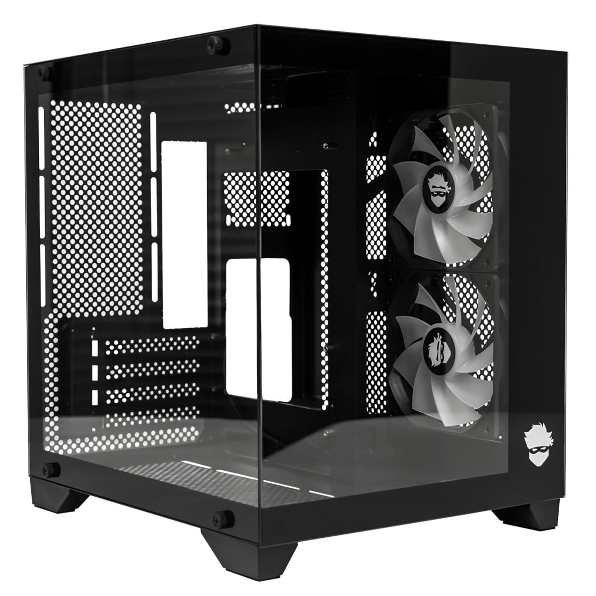 Gabinete Gamer Ninja Akyra X2, Mid Tower, Vidro Temperado, M-ATX, Com 2 Fans, Sem Fonte, Preto, GN-CS-MAB2FAKYRA