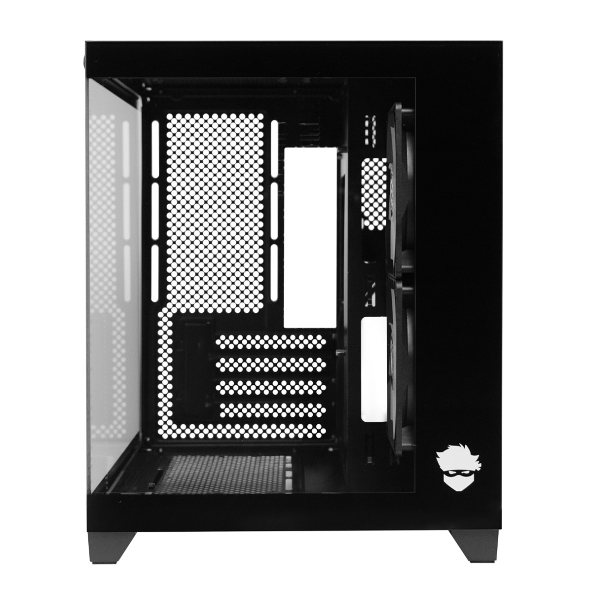 Gabinete Gamer Ninja Akyra X2, Mid Tower, Vidro Temperado, M-ATX, Com 2 Fans, Sem Fonte, Preto, GN-CS-MAB2FAKYRA