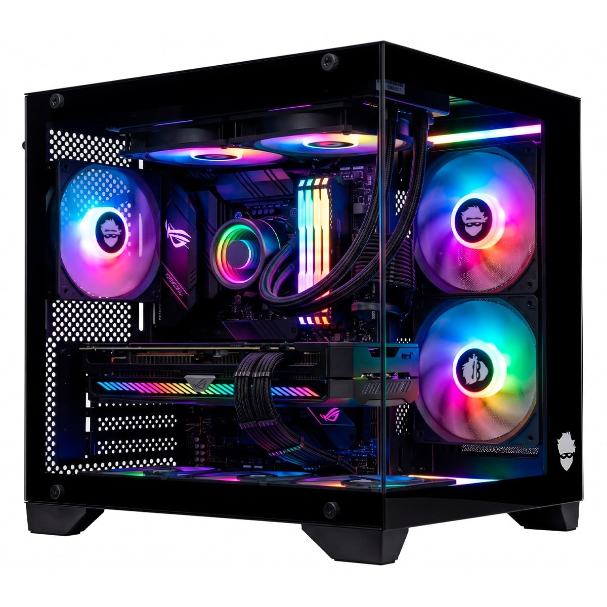 Gabinete Gamer Ninja Akyra X2, Mid Tower, Vidro Temperado, M-ATX, Com 2 Fans, Sem Fonte, Preto, GN-CS-MAB2FAKYRA