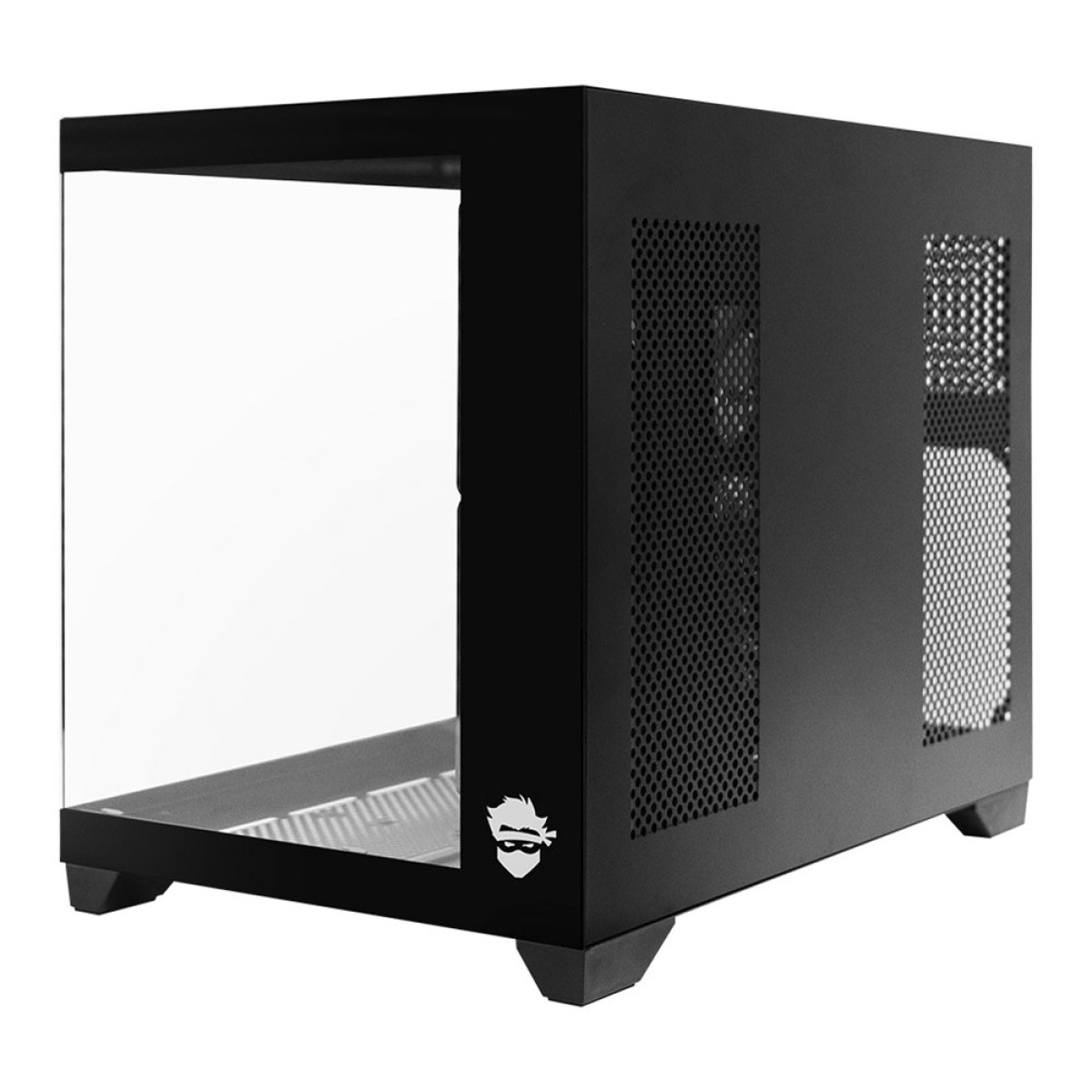 Gabinete Gamer Ninja Akyra X3, Mid Tower, Vidro Temperado, M-ATX, Com 3 Fans, Sem Fonte, Preto, GN-CS-MAB3FAKYRA