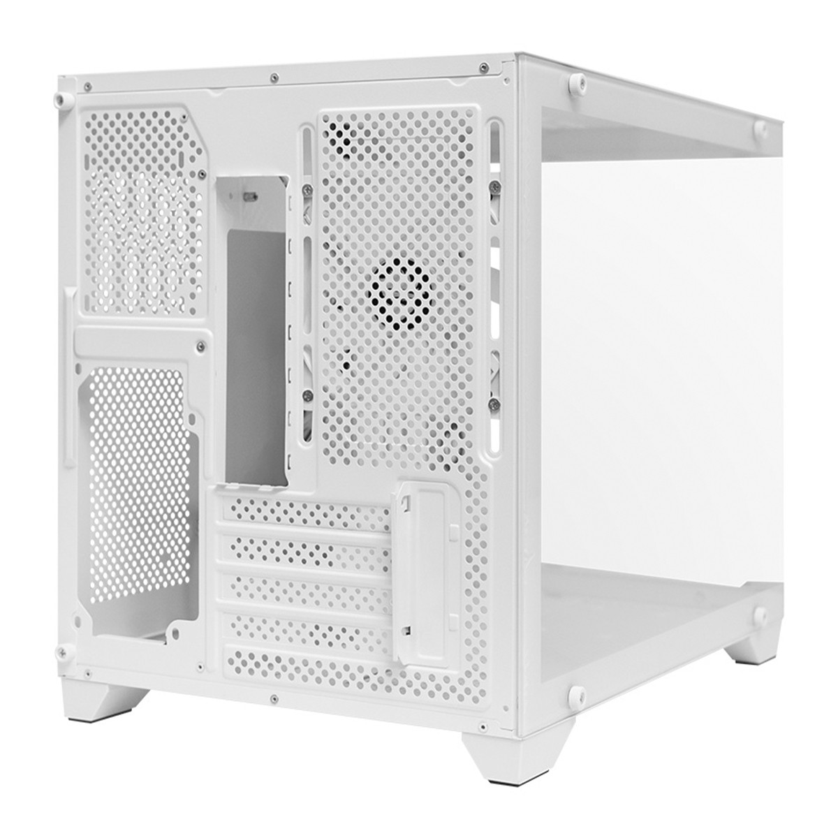 Gabinete Gamer Ninja Akyra X3 White, Mid Tower, Vidro Temperado, M-ATX, Com 3 Fans, Sem Fonte, Branco, GN-CS-MAB3FAKYRAWH