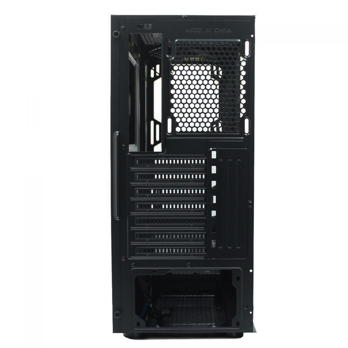 Gabinete Gamer Ninja Nagato, Mid Tower, Vidro Temperado, ATX, Black, Sem Fonte, Com 6 Fans Gamer Ninja Fuuton White