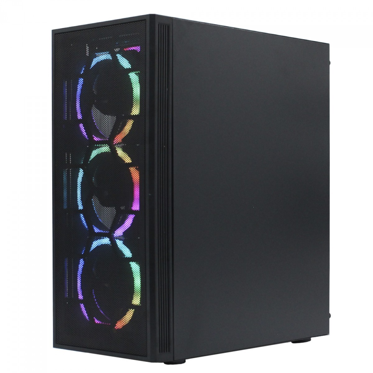 Gabinete Gamer Ninja Nagato, Mid Tower, Vidro Temperado, ATX, Black, Sem Fonte, Com 6 Fans Gamer Ninja Fuuton White