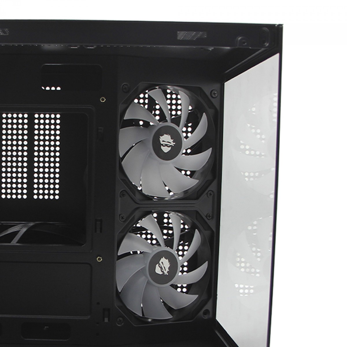 Gabinete Gamer Ninja Sato, Mini Tower, Vidro Temperado, M-ATX, Sem Fonte, Sem Fans, Preto, GN-CS-STMABSF