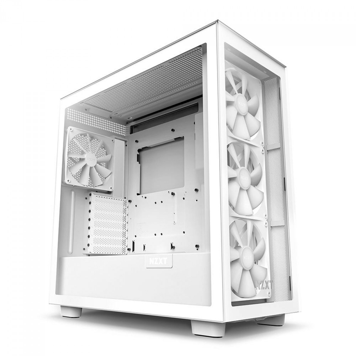 Gabinete Gamer NZXT H7 Elite Mid Tower, Vidro Temperado, White, ATX, Sem Fonte, 4 Fans, CM-H71EW-02