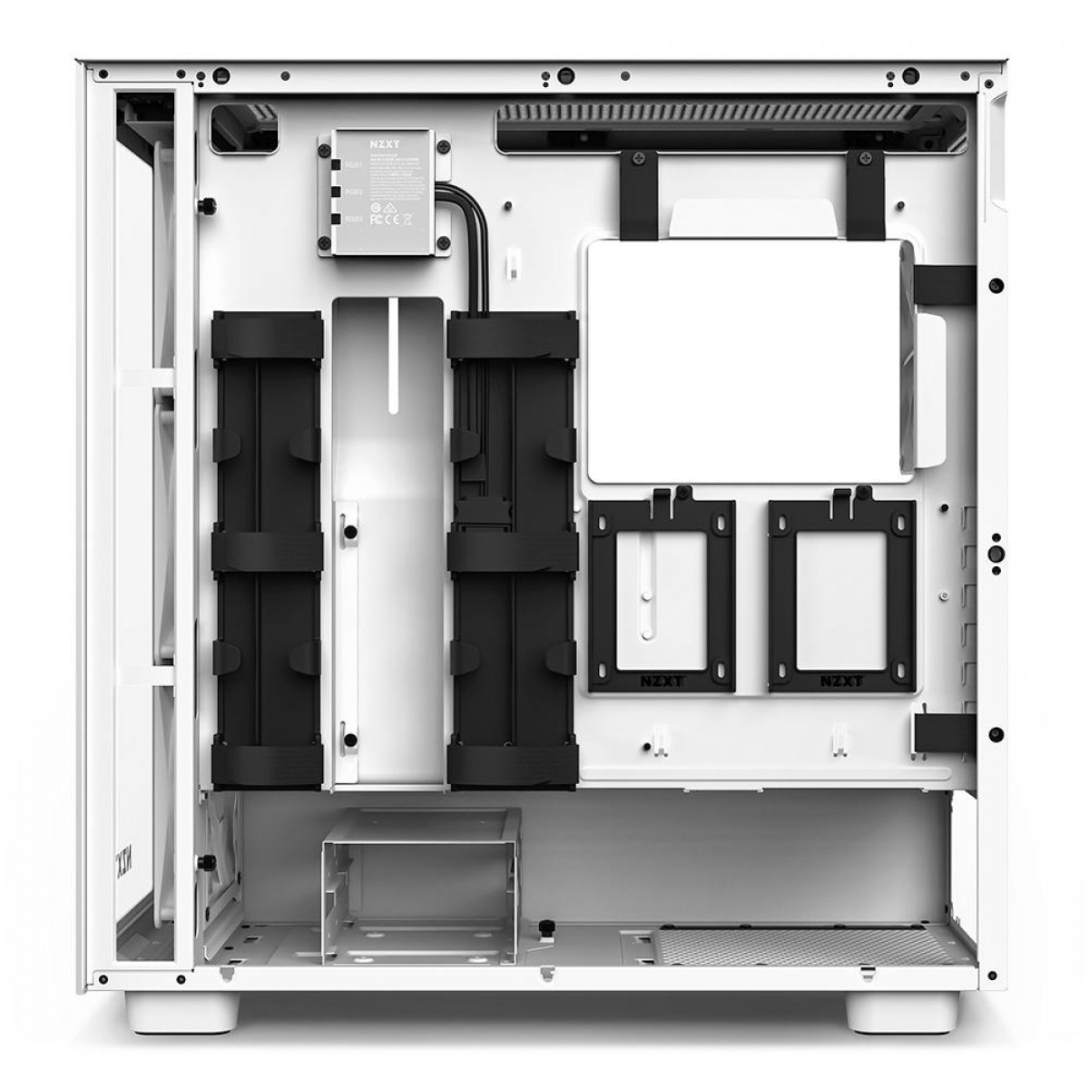 Gabinete Gamer NZXT H7 Elite Mid Tower, Vidro Temperado, White, ATX, Sem Fonte, 4 Fans, CM-H71EW-02
