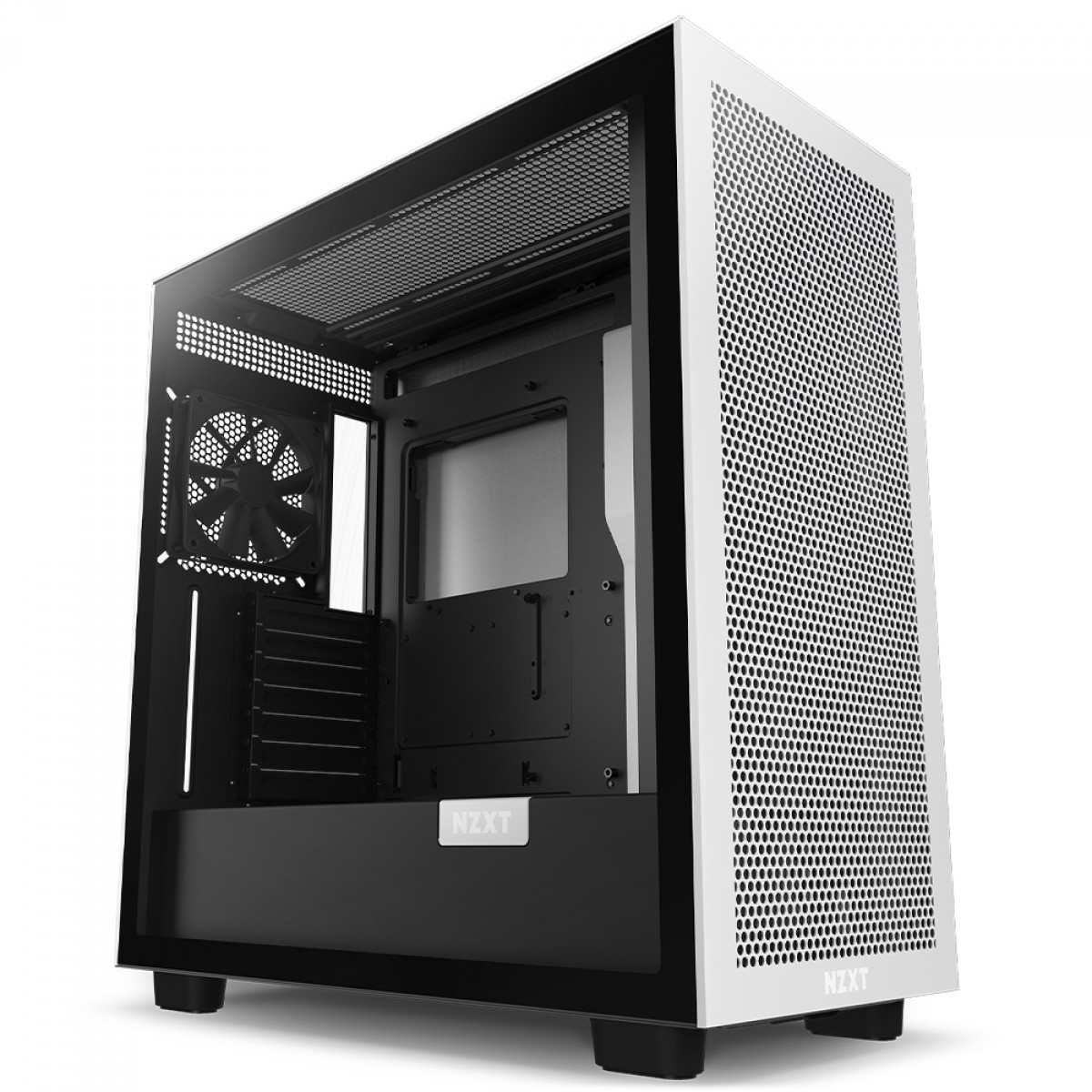 Gabinete Gamer NZXT H7 Flow Mid Tower, Vidro Temperado, White