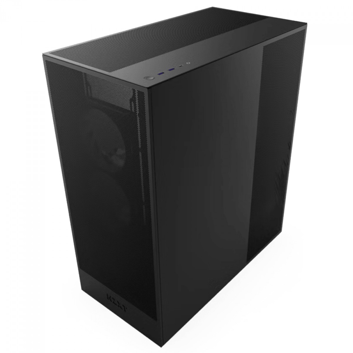 Gabinete Gamer NZXT H7 Flow RGB, Mid Tower, Vidro Temperado, E-ATX, Sem Fonte, Com 3 Fans, Preto, CM-H72FB-R1