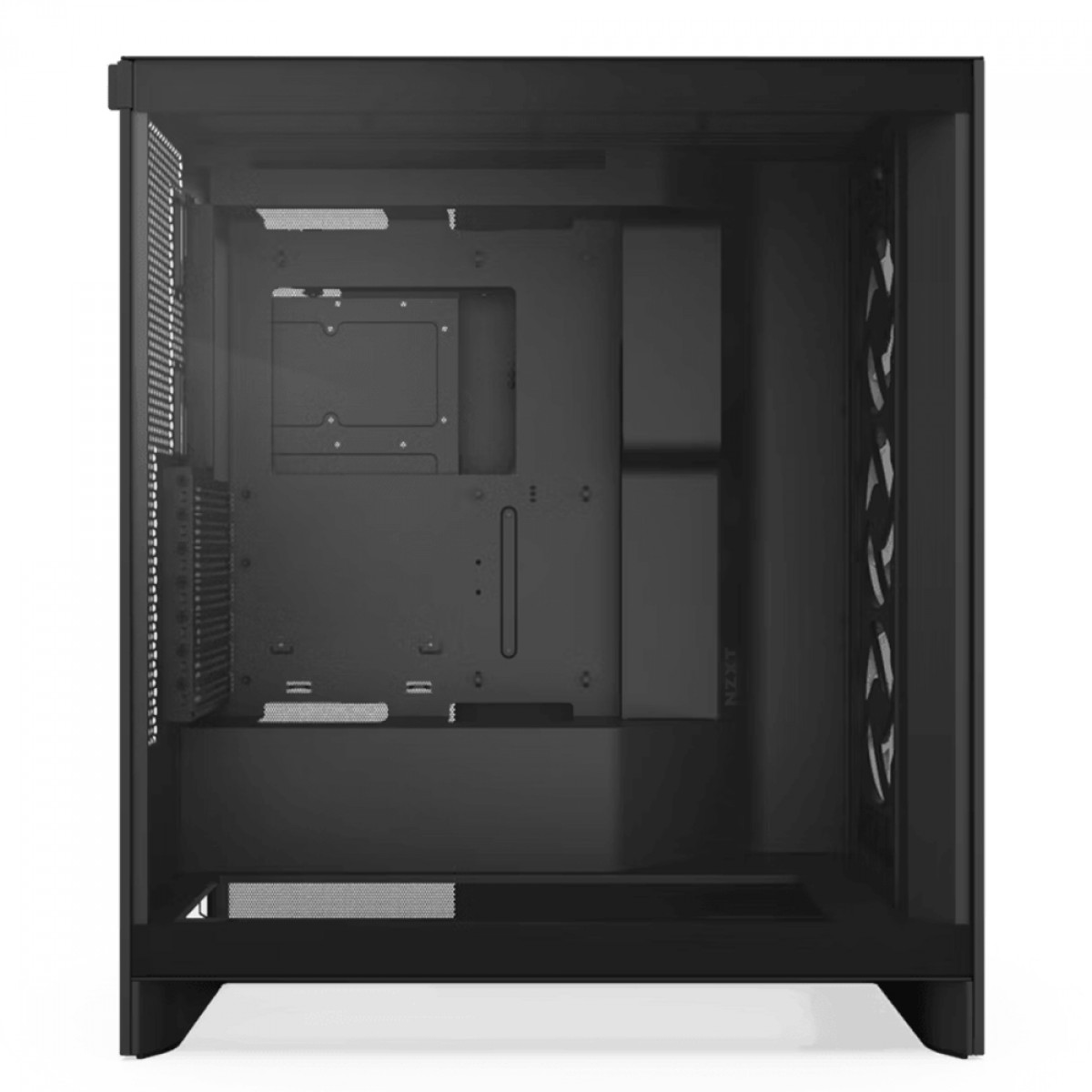 Gabinete Gamer NZXT H7 Flow RGB, Mid Tower, Vidro Temperado, E-ATX, Sem Fonte, Com 3 Fans, Preto, CM-H72FB-R1