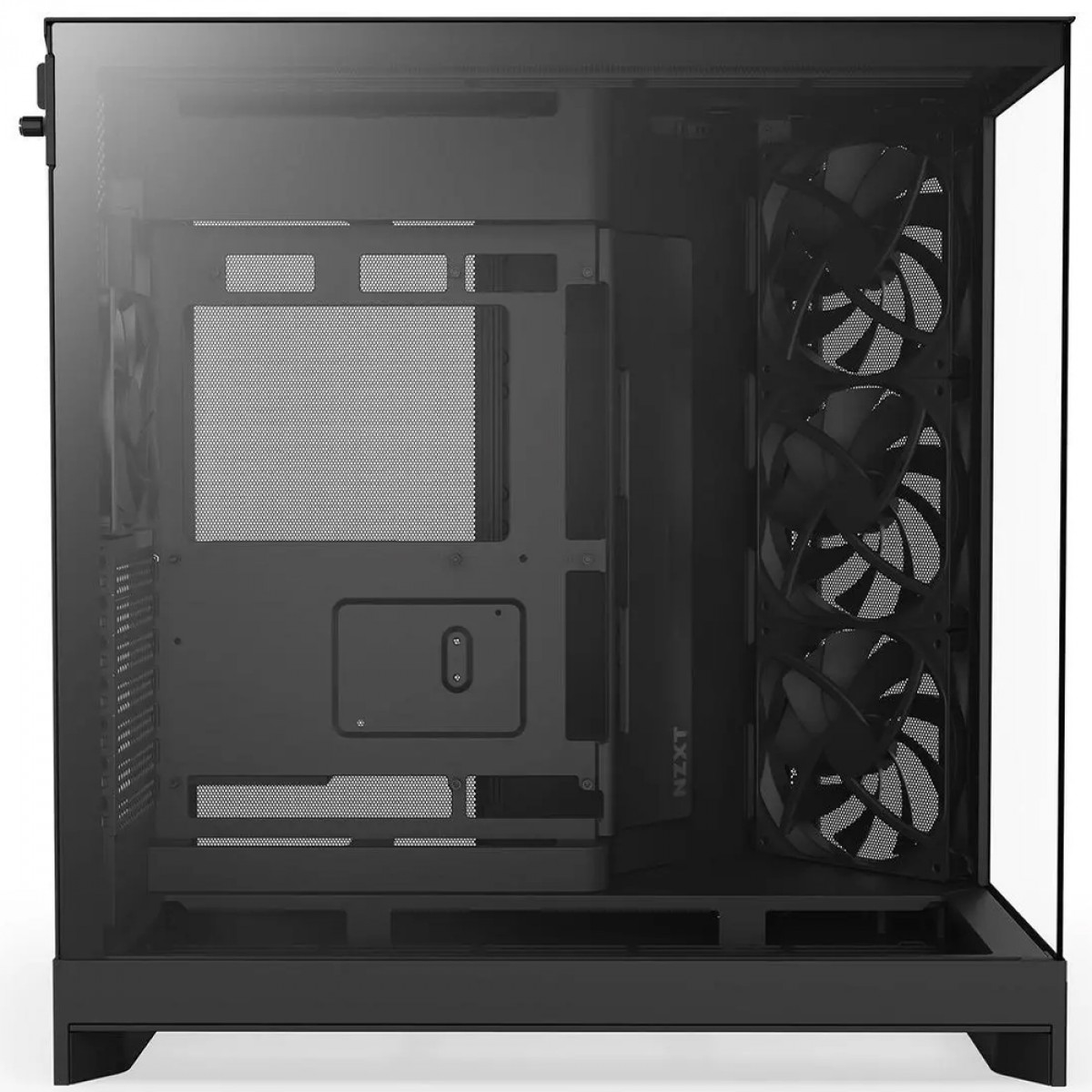 Gabinete Gamer NZXT H9 Flow, Mid Tower, Vidro Temperado, ATX, Sem Fonte, Com 4 Fans, Preto, CM-H92FB-01
