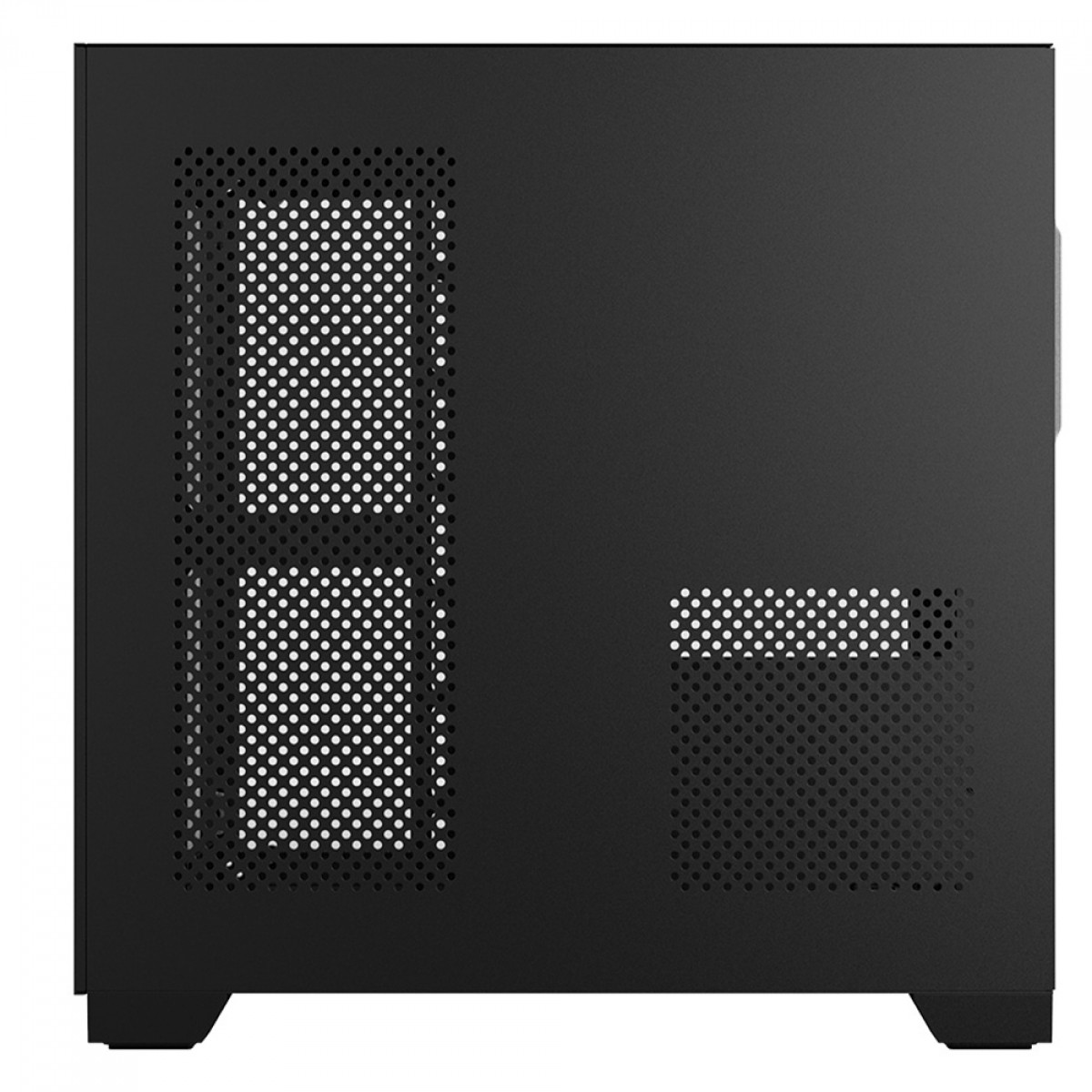 Gabinete Gamer PCYES Forcefield Black Vulcan, Mid Tower, Vidro Temperado, MATX, Preto, Sem Fan, GFFBVP