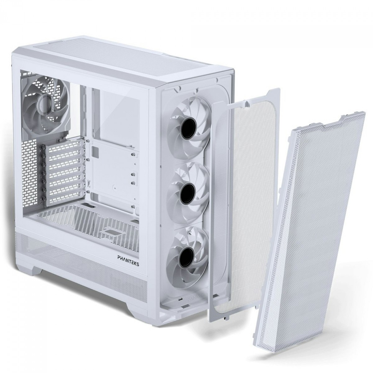 Gabinete Gamer Phanteks Eclipse G400A Matte White, Mid Tower, Vidro Temperado, EATX, Com 4 Fans D-RGB, Branco, PH-EC400GA_DMW01