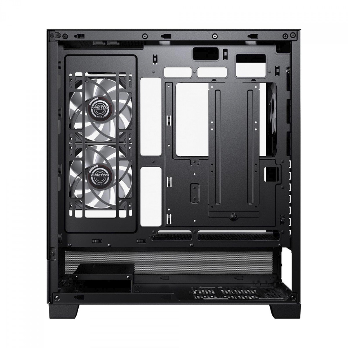 Gabinete Gamer Phanteks XT View, D-RGB, Mid Tower, Vidro Temperado, E-ATX, Preto, Sem Fonte, Com 3 Fans