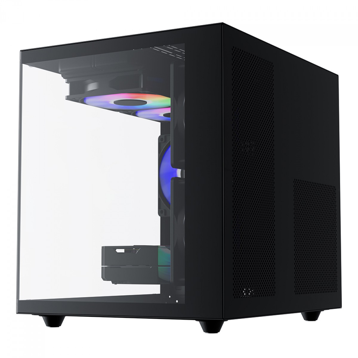 Gabinete Gamer Pure Power Aqua, Mid Tower, Vidro Temperado, M-ATX, Sem Fonte, Sem Fan, Preto, PP-CS-AQMABSF