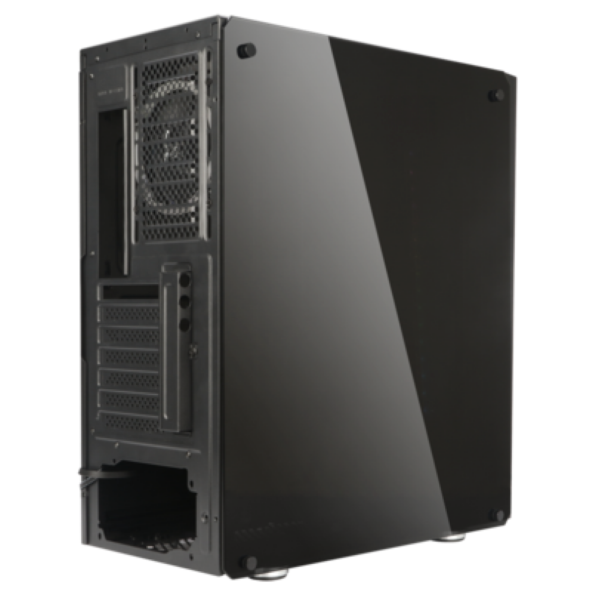 Gabinete Gamer Redragon Tailgate, Mid Tower, RGB, Vidro Temperado, Black, ATX, Sem Fonte, Com 5 Fans, GC-702