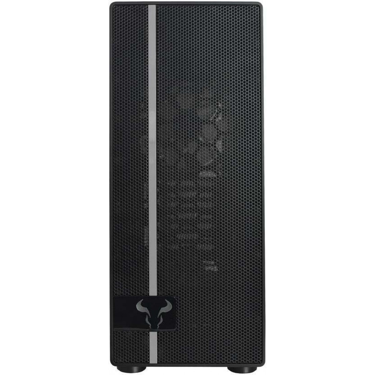 Gabinete Gamer Riotoro CR400, Mid Tower, Black, Sem Fonte, Com 2 Fans