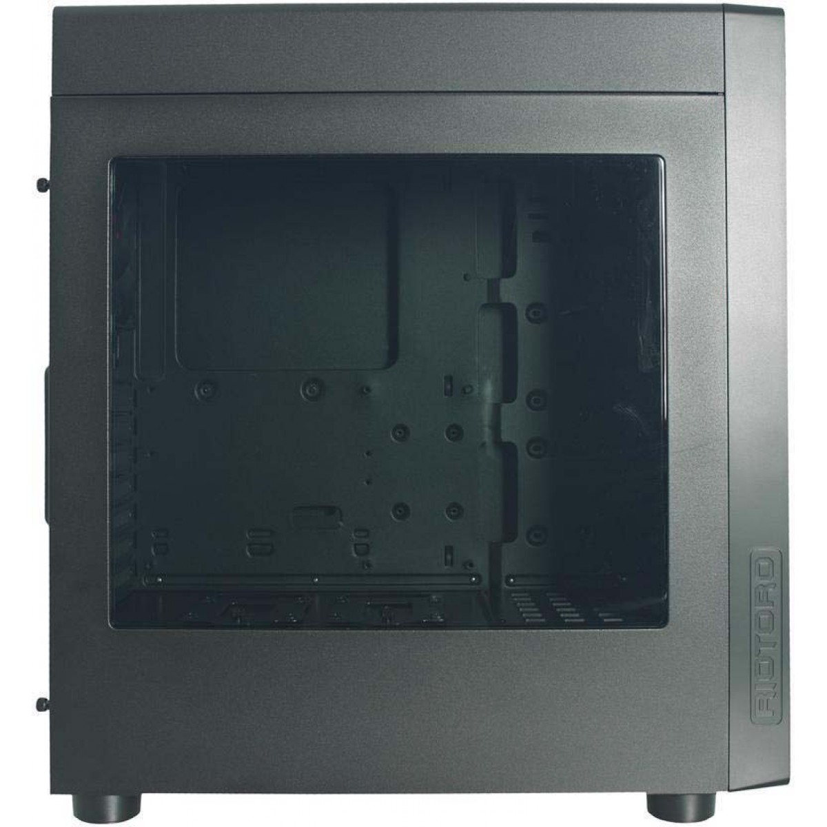 Gabinete Gamer Riotoro CR400, Mid Tower, Black, Sem Fonte, Com 2 Fans