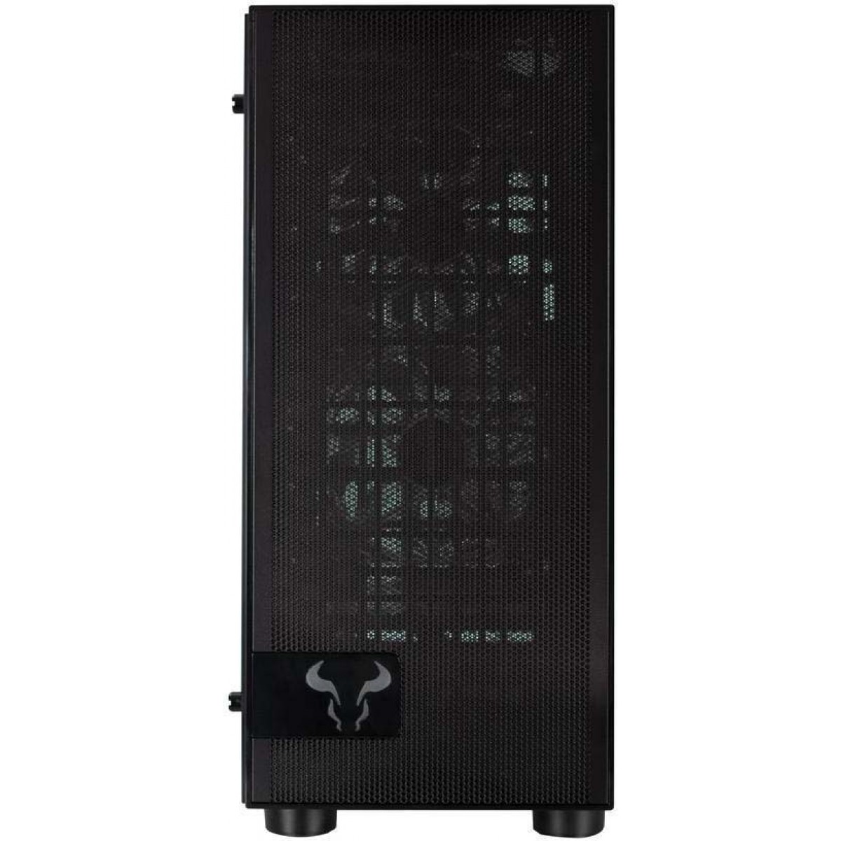 Gabinete Gamer Riotoro CR500, Mid Tower, Vidro Temperado, Black, Sem Fonte, Com 3 Fans