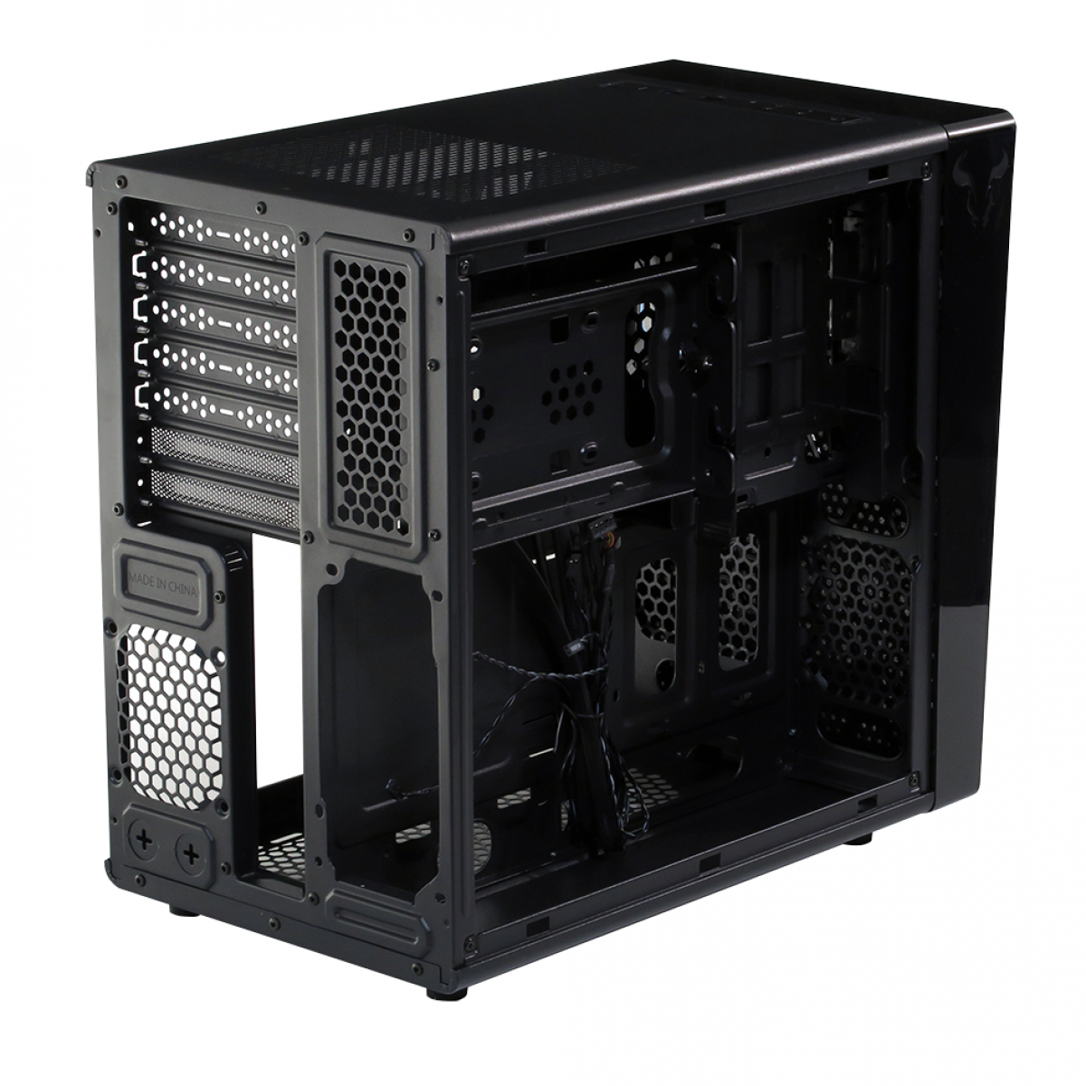 Gabinete Gamer Riotoro, Mid Tower, Black, Sem Fonte, Com 1 Fan, CR1080