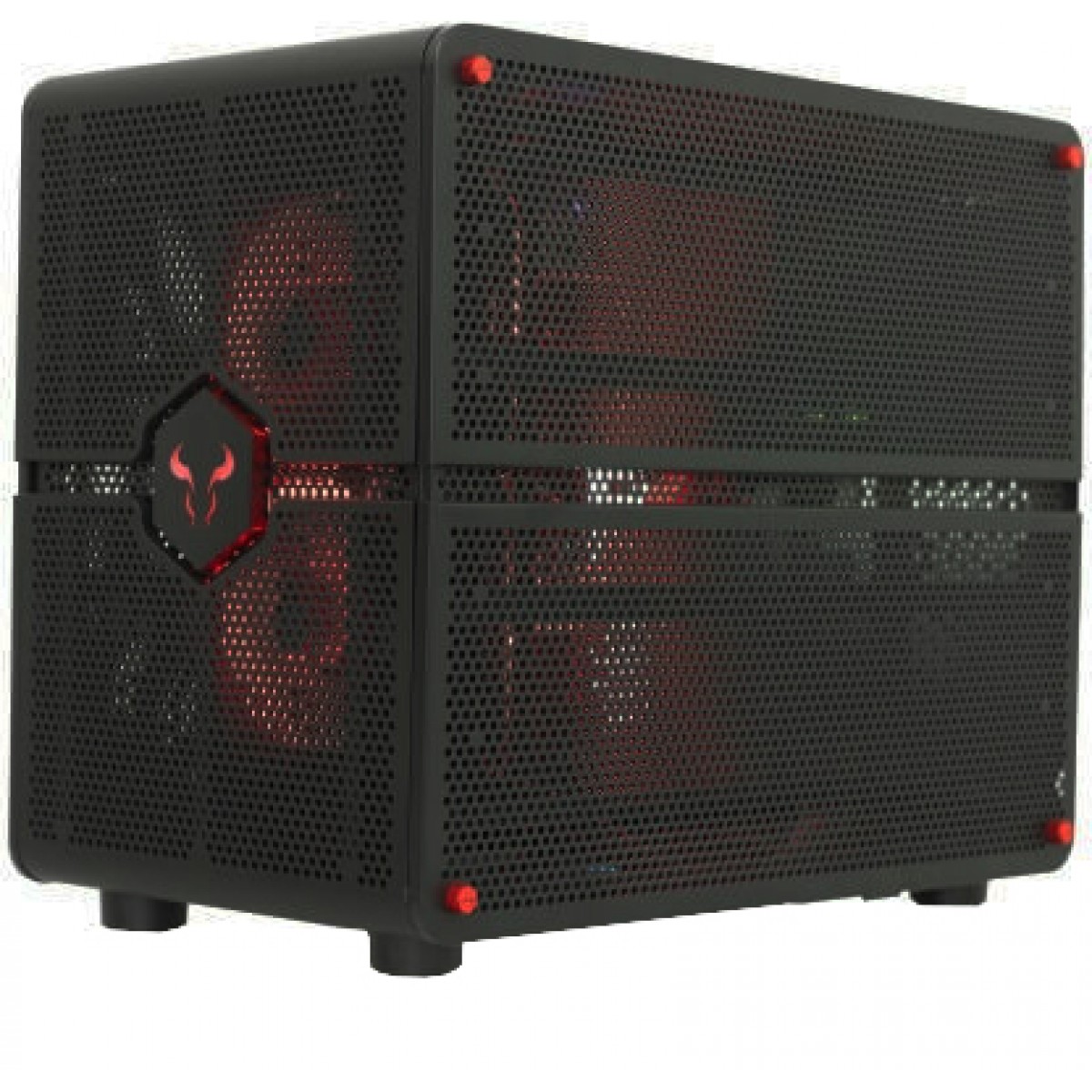 Gabinete Gamer Riotoro Morpheus, Mini/Mid Tower, Black, GPX100, Sem Fonte, Com 3 Fans
