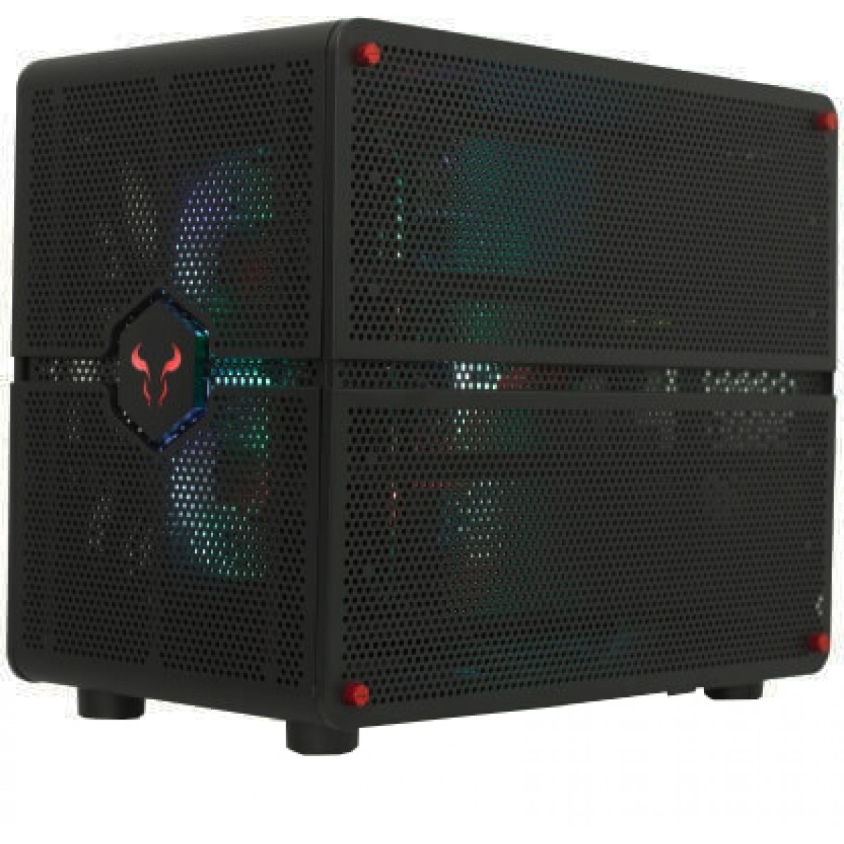 Gabinete Gamer Riotoro Morpheus, Mini/Mid Tower, Black, GPX100, Sem Fonte, Com 3 Fans