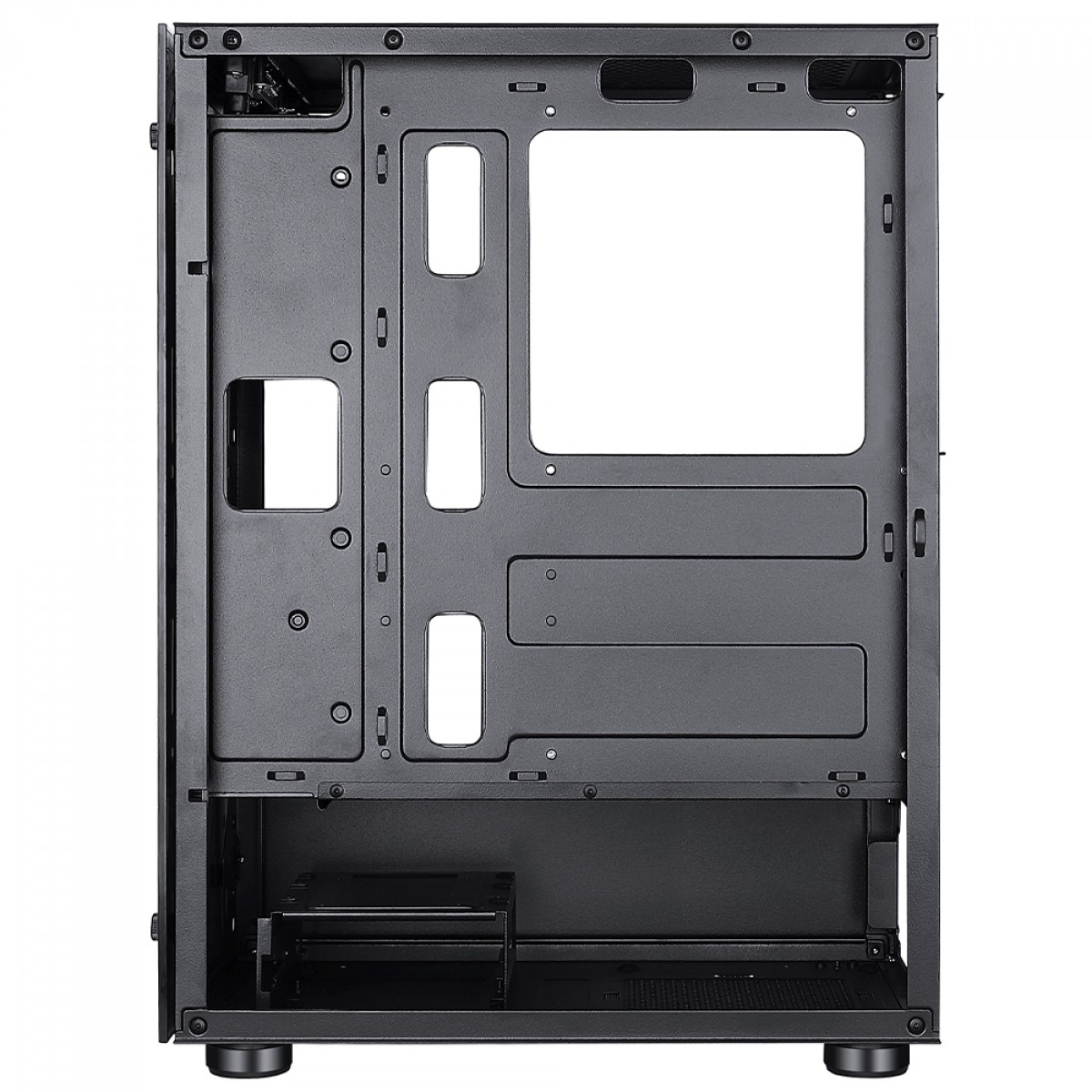 Gabinete Gamer Rise Mode Glass 06X Black, Mid Tower, Vidro Temperado, ATX, Sem Fonte, Sem Fan, Preto, RM-CA-06X-FB