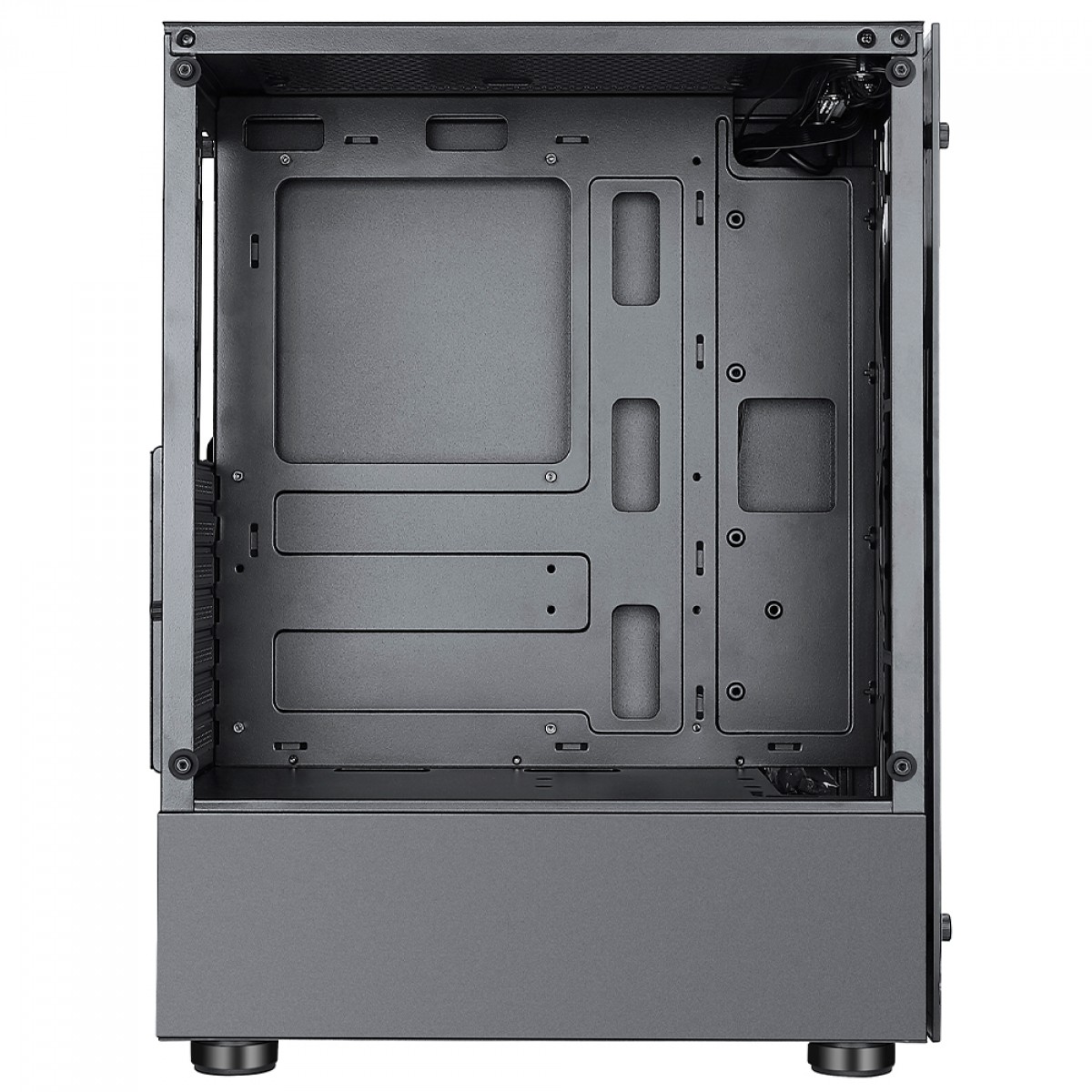 Gabinete Gamer Rise Mode Glass 06X Black, Mid Tower, Vidro Temperado, ATX, Sem Fonte, Sem Fan, Preto, RM-CA-06X-FB