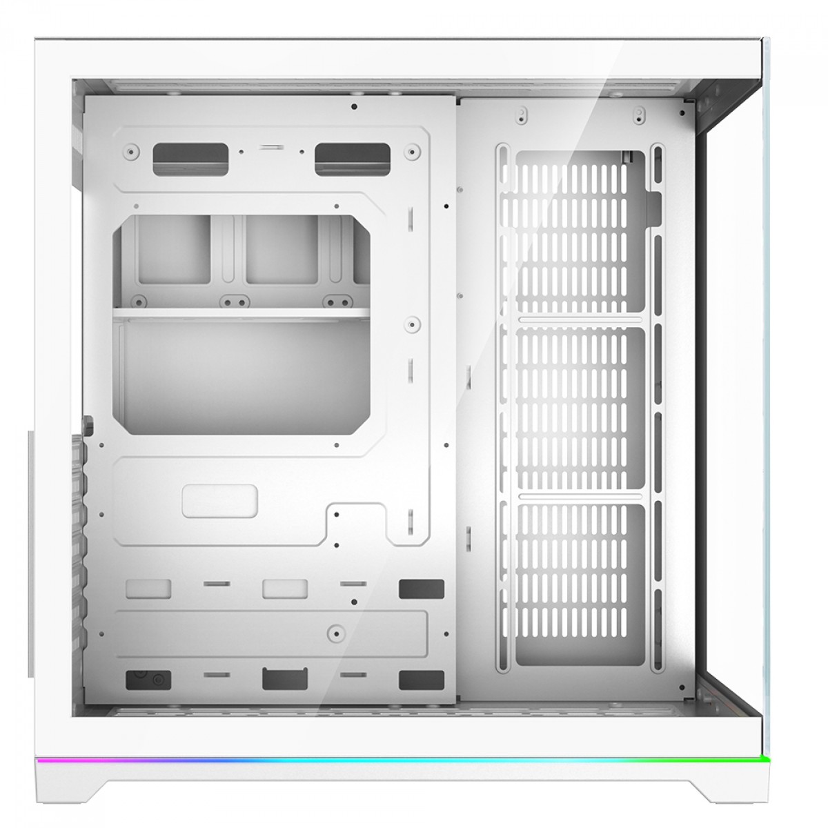 Gabinete Gamer Rise Mode Galaxy Glass Standard V2 Led ARGB, Mid Tower, Vidro Temperado, ATX, Sem Fonte, Sem Fan, Branco, RM-GA-GGST2L-FW