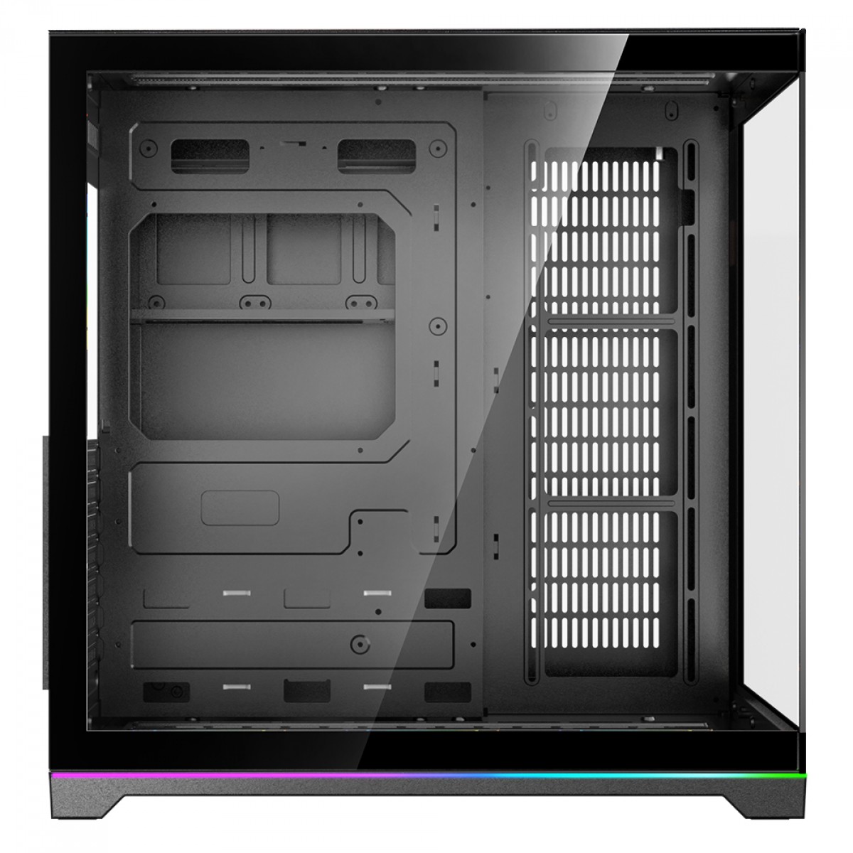 Gabinete Gamer Rise Mode Galaxy Glass Standard V2 Led ARGB, Mid Tower, Vidro Temperado, ATX, Sem Fonte, Sem Fan, Preto, RM-GA-GGST2L-FB