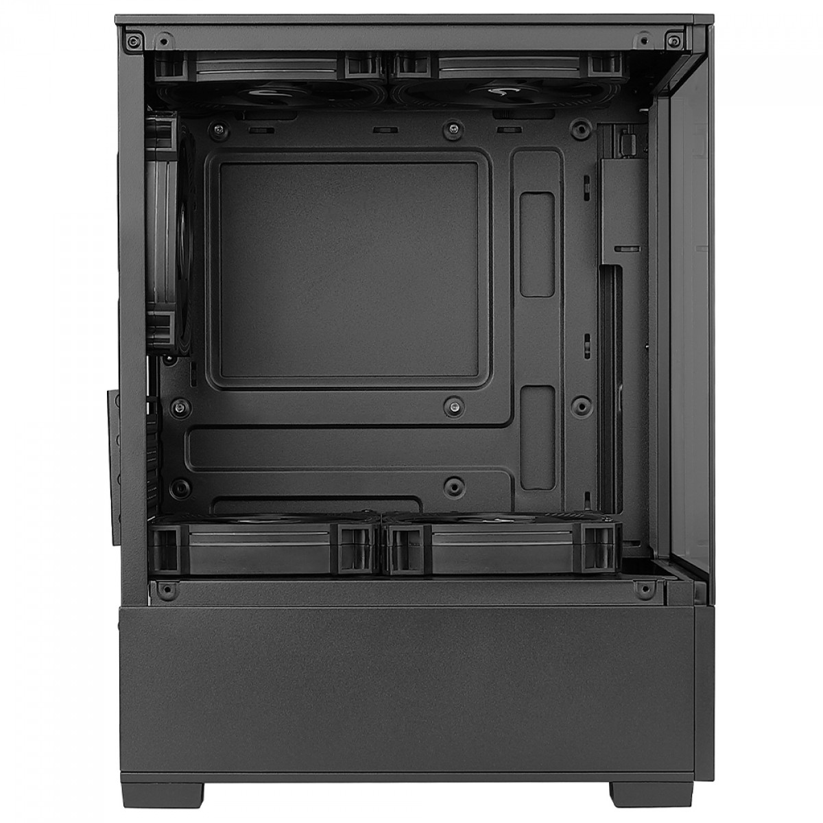 Gabinete Gamer Rise Mode Prisma Glass 01, Mid Tower, Vidro Temperado, mATX, Sem Fonte, Sem Fan, Preto, RM-CA-PRS-01-FB