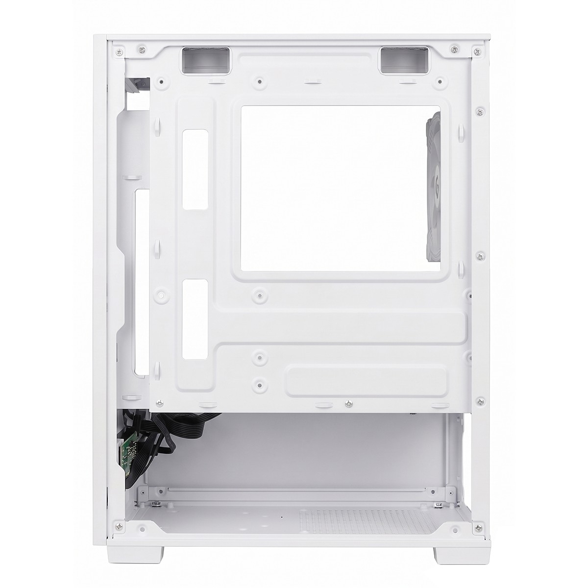 Gabinete Gamer Rise Mode Prisma Glass 01 White, Mid Tower, Vidro Temperado, mATX, Sem Fonte, Sem Fan, Branco, RM-CA-PRS-01-FW