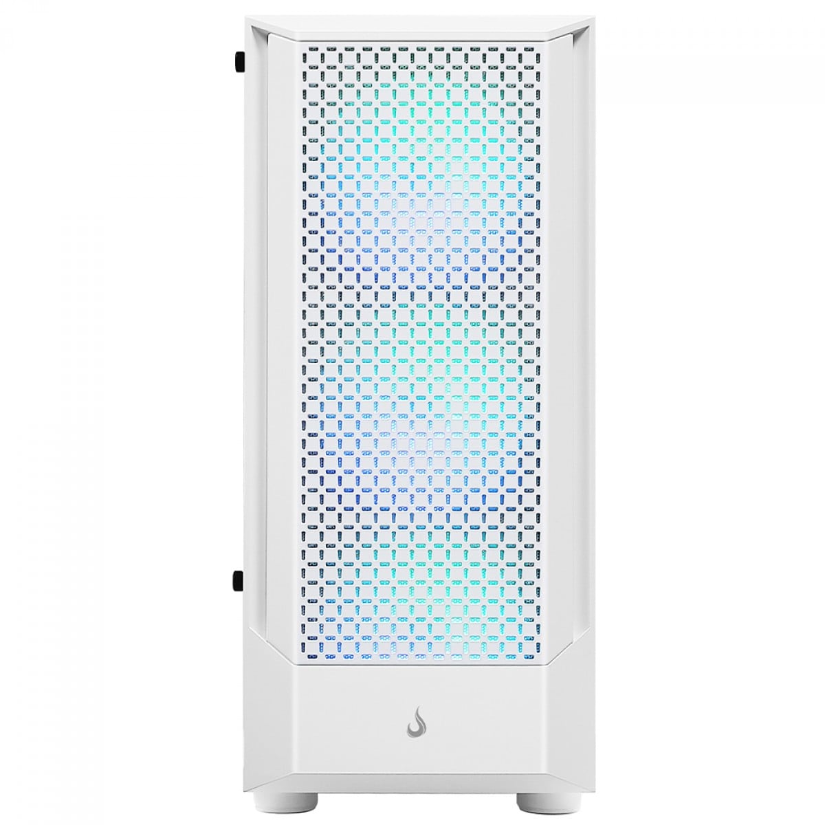 Gabinete Gamer Rise Mode Wave, Mid Tower, Vidro Temperado, ATX, Sem Fonte, Com 3 Fans, Branco, RM-WA-BW-ARGB