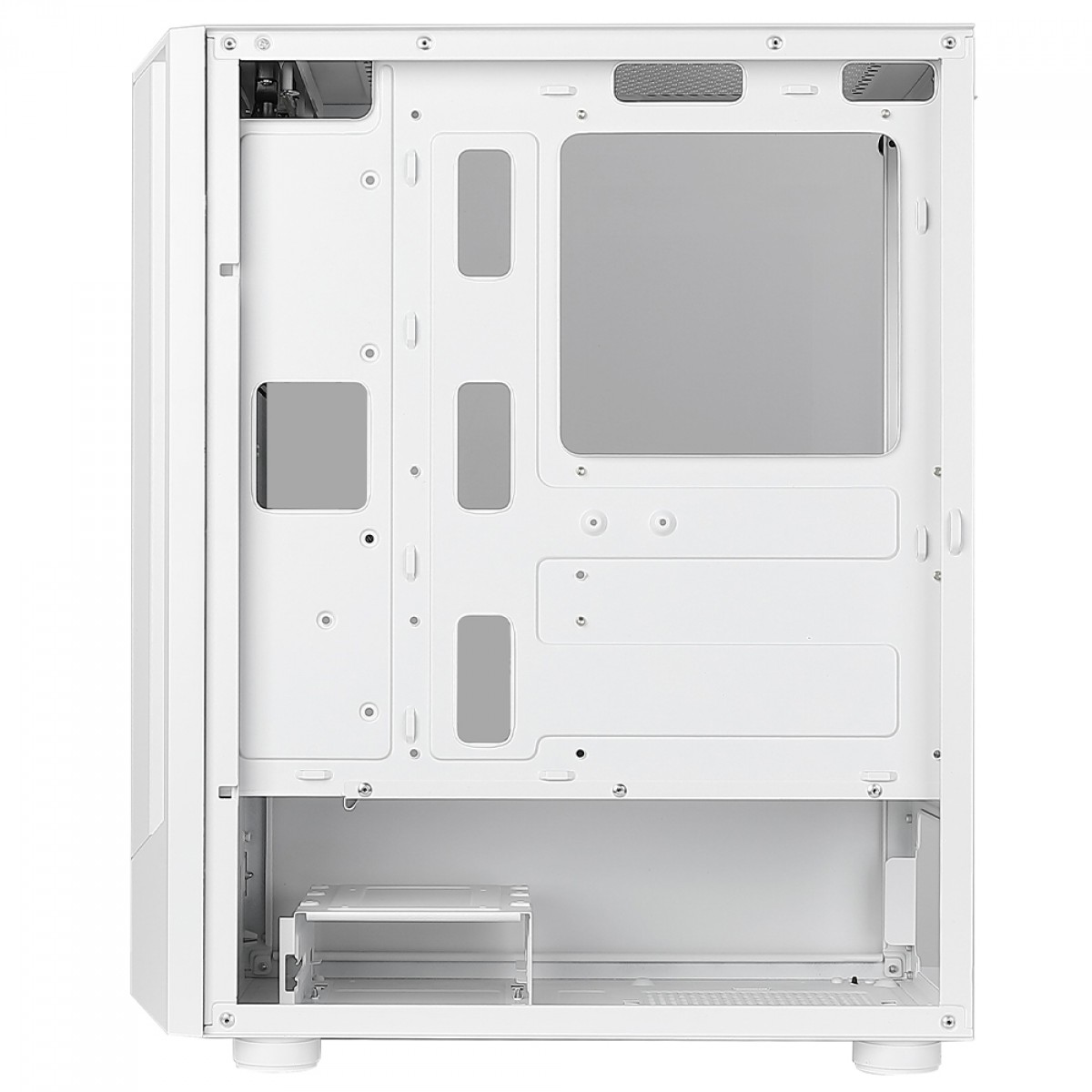 Gabinete Gamer Rise Mode Wave, Mid Tower, Vidro Temperado, ATX, Sem Fonte, Com 3 Fans, Branco, RM-WA-BW-ARGB