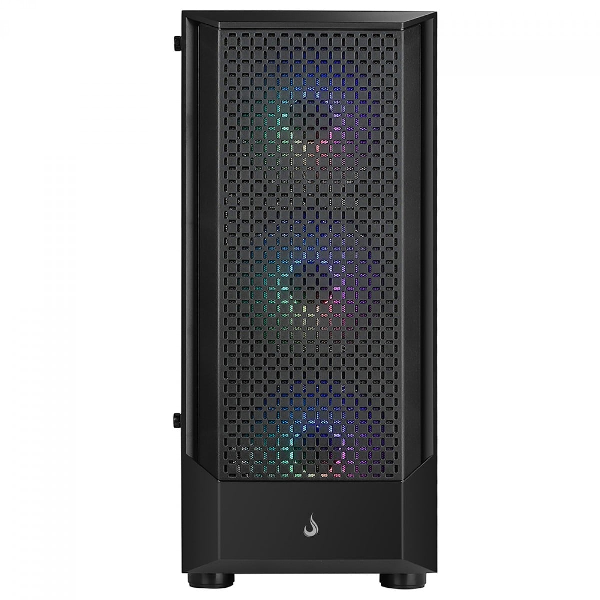 Gabinete Gamer Rise Mode Wave, Mid Tower, Vidro Temperado, ATX, Sem Fonte, Com 3 Fans, Preto, RM-WA-FB-ARGB