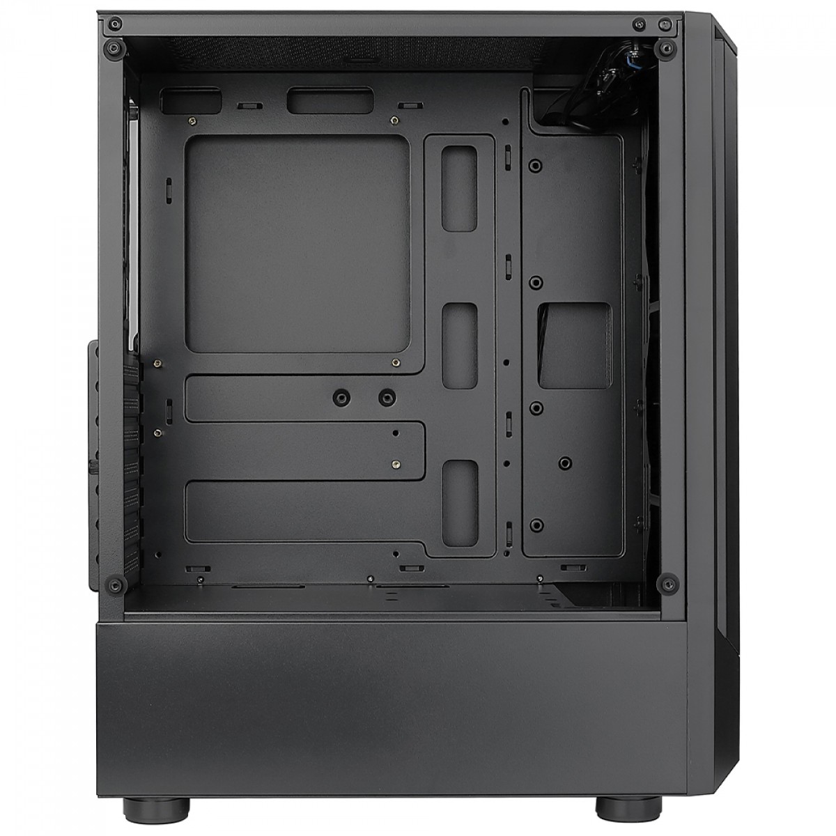 Gabinete Gamer Rise Mode Wave, Mid Tower, Vidro Temperado, ATX, Sem Fonte, Com 3 Fans, Preto, RM-WA-FB-ARGB