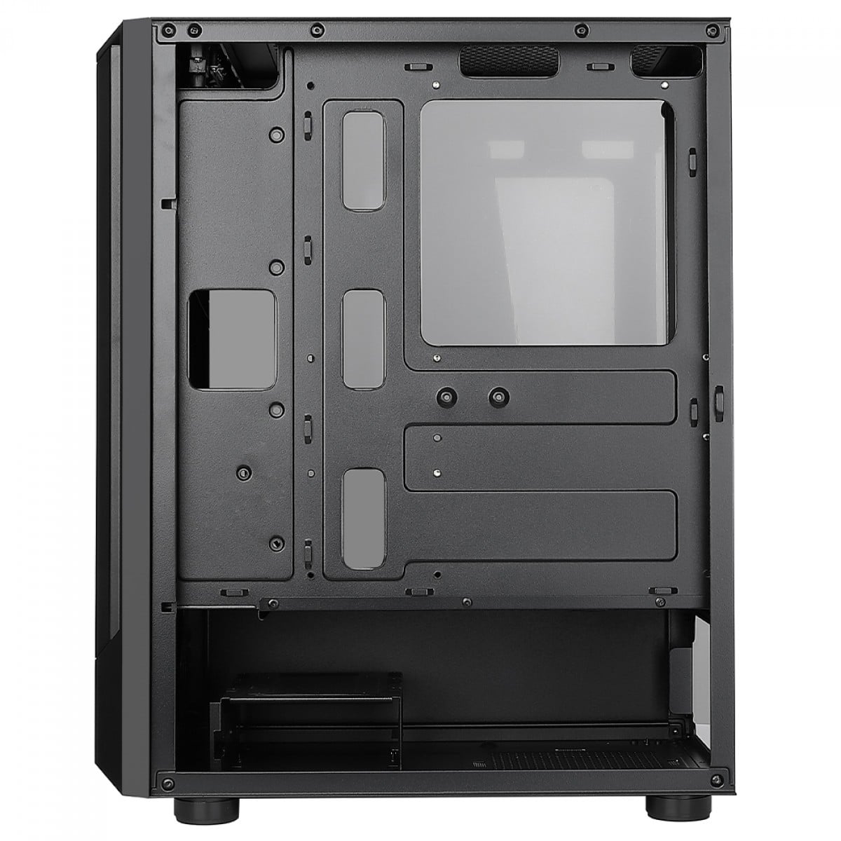 Gabinete Gamer Rise Mode Wave, Mid Tower, Vidro Temperado, ATX, Sem Fonte, Com 3 Fans, Preto, RM-WA-FB-ARGB