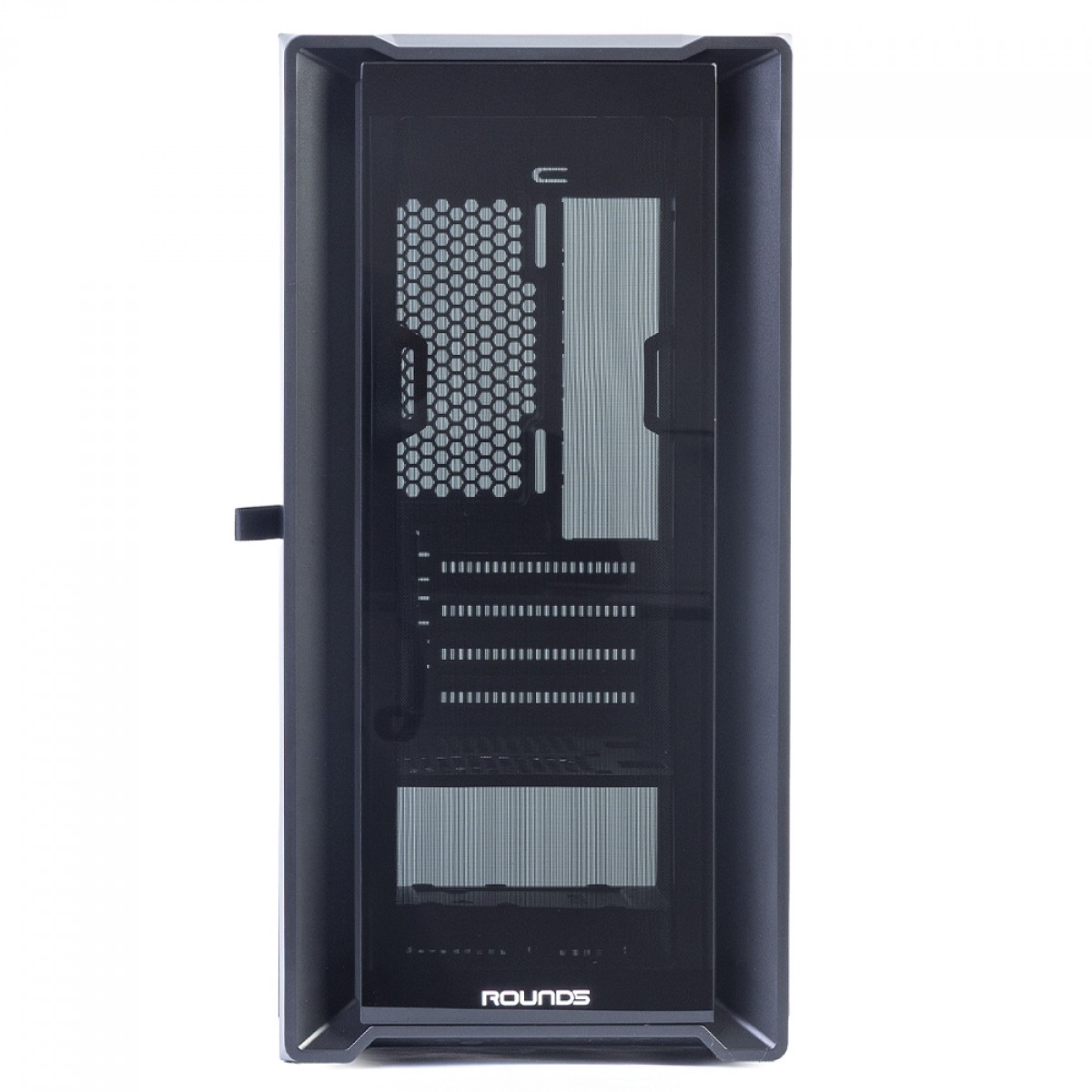 Gabinete Gamer Round5 Astra Black, Mid Tower, Lateral de Vidro, mATX, Sem Fans, Preto, R5-ASTRA-B-2185