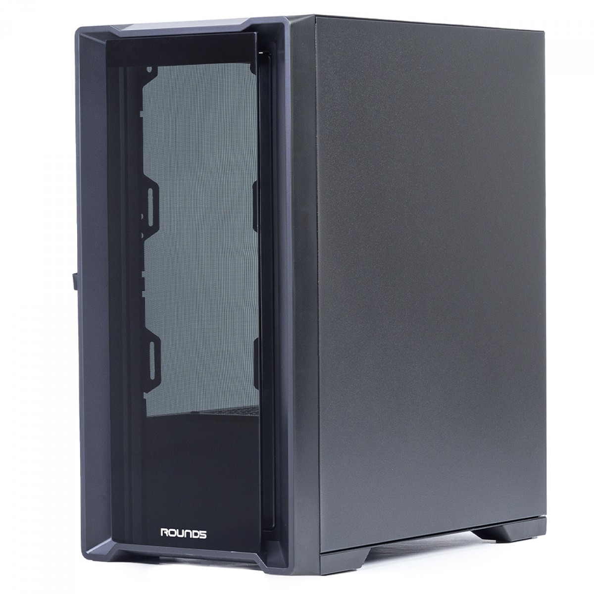 Gabinete Gamer Round5 Astra Black, Mid Tower, Lateral de Vidro, mATX, Sem Fans, Preto, R5-ASTRA-B-2185