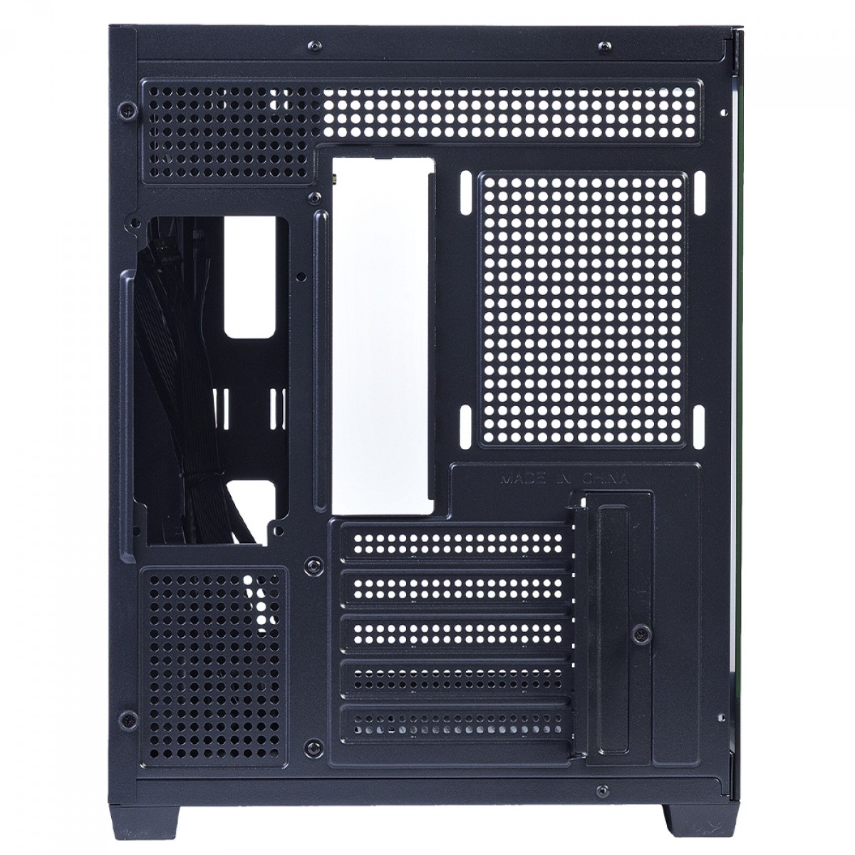 Gabinete Gamer Round5 Blast Black, Aquário, Mini Tower, Lateral de Vidro, mATX, Sem Fans, Preto, R5-BLAST-B-2187