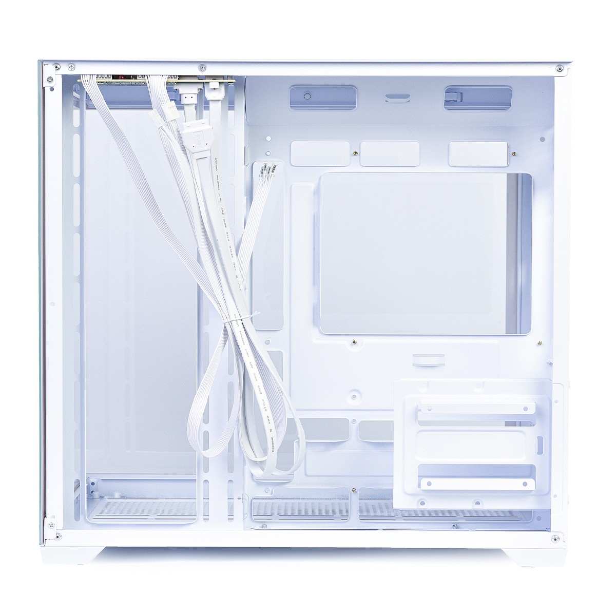 Gabinete Gamer Round5 Genos White, Aquário, Mid Tower, Lateral de Vidro, ATX, Sem Fans, Branco, R5-GENOS-W-2190