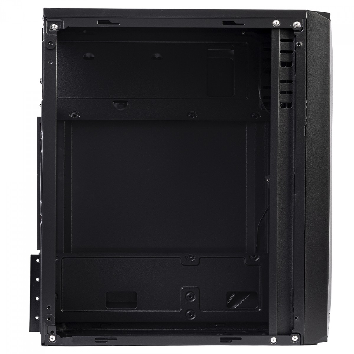 Gabinete Gamer Round5 Mants Black, Mini Tower, Lateral de Vidro, mATX, Sem Fans, Preto, R5-MANTS-B-2178