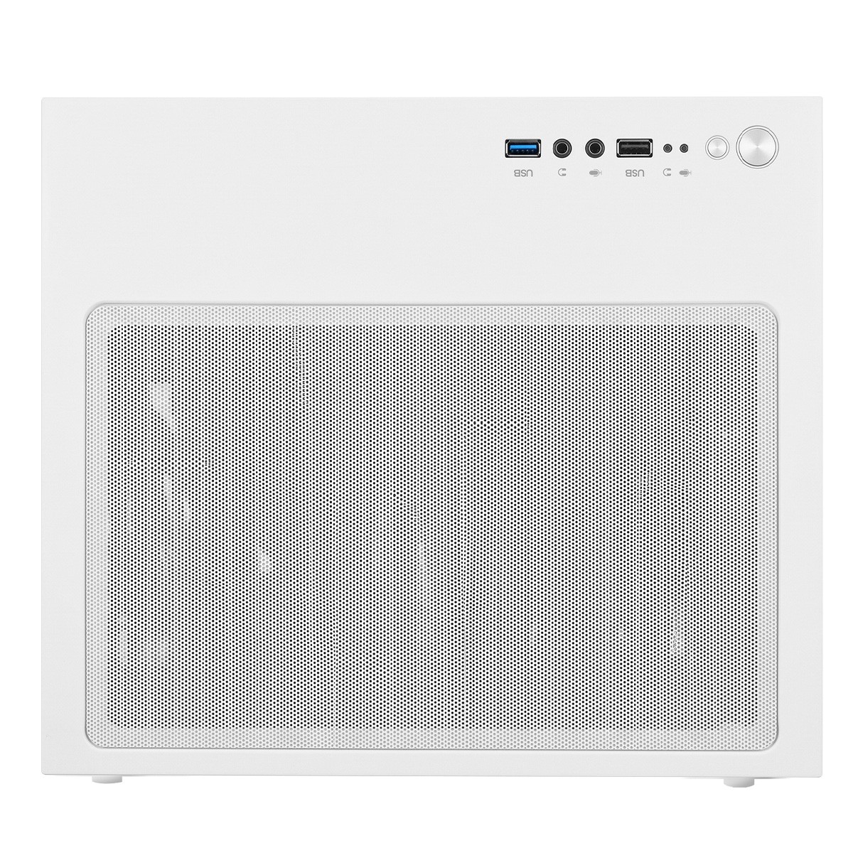 Gabinete Gamer Round5 Stinger White, Aquário, Mini Tower, Vidro Temperado, mATX, Com 3 Fans, Branco, R5-STINGER-W-2303