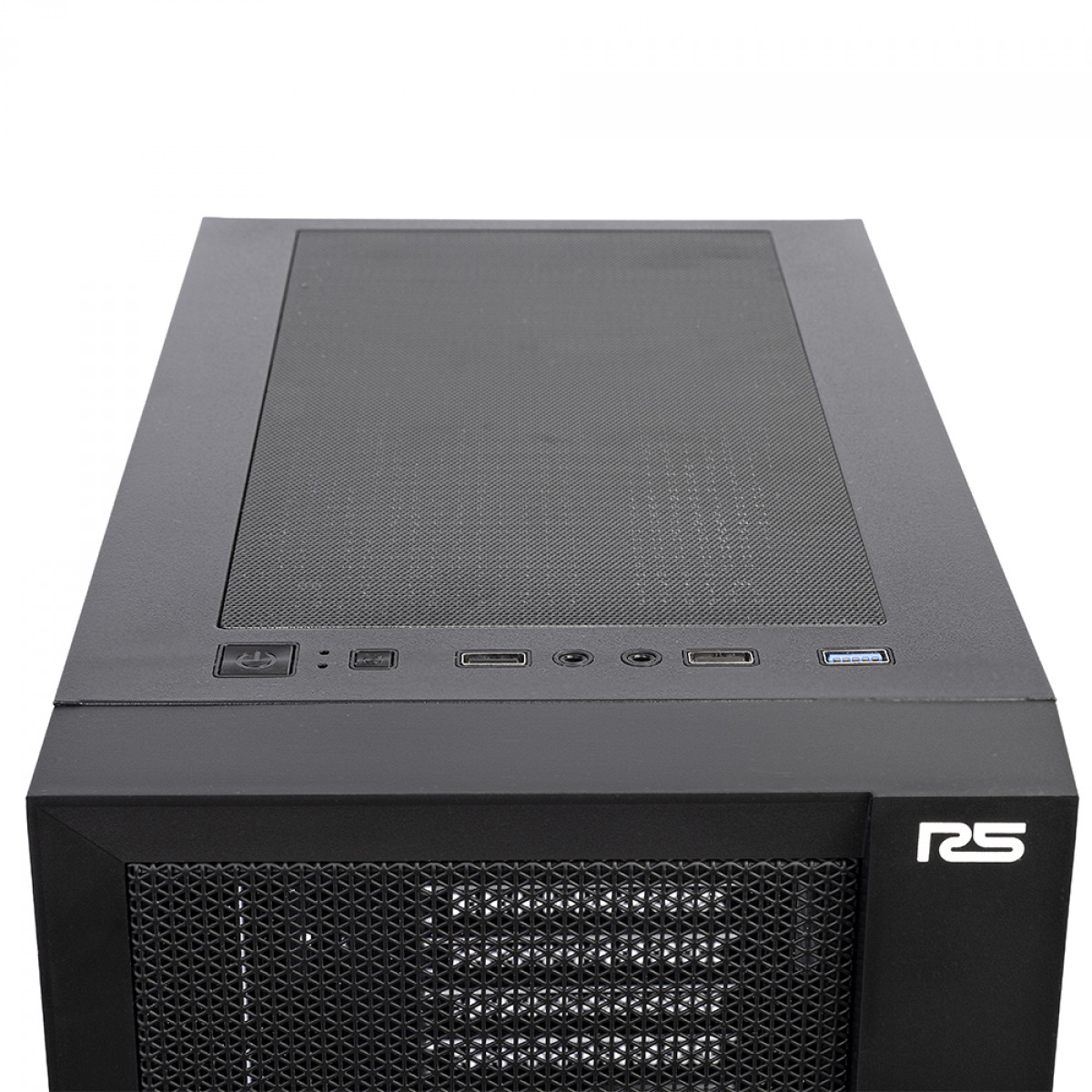 Gabinete Gamer Round5 Syndra Black, Mid Tower, Lateral de Vidro, ATX, Sem Fans, Preto, R5-SYNDRA-B-2183