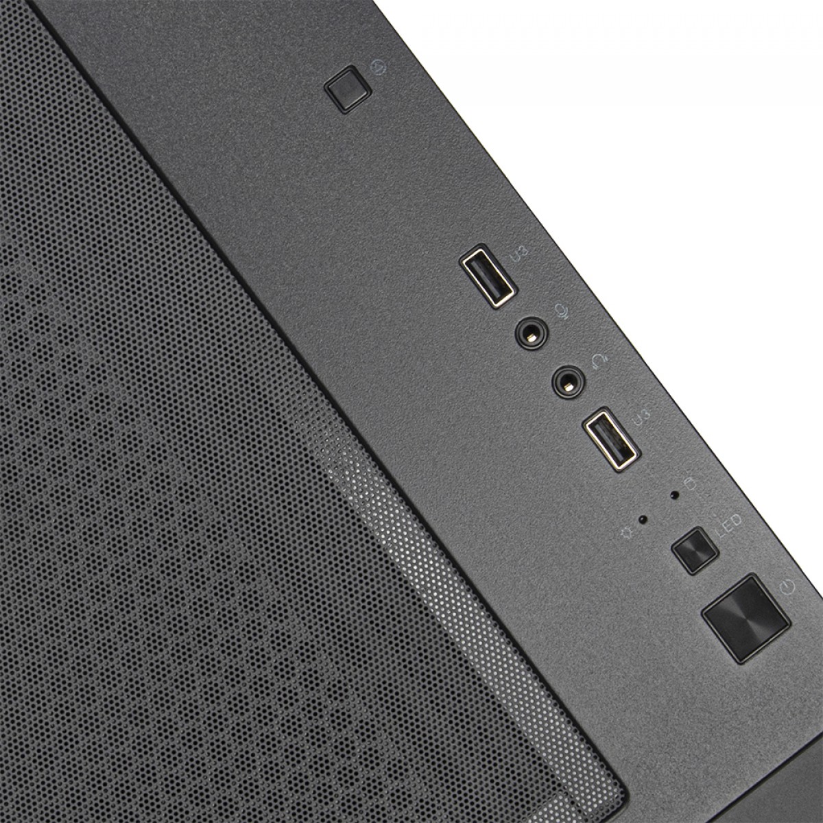Gabinete Gamer Silverstone Fara 312X, Mid Tower, Vidro Temperado, M-ATX, Com 3 Fans ARGB, Preto, SST-FA312X-BG - Open Box