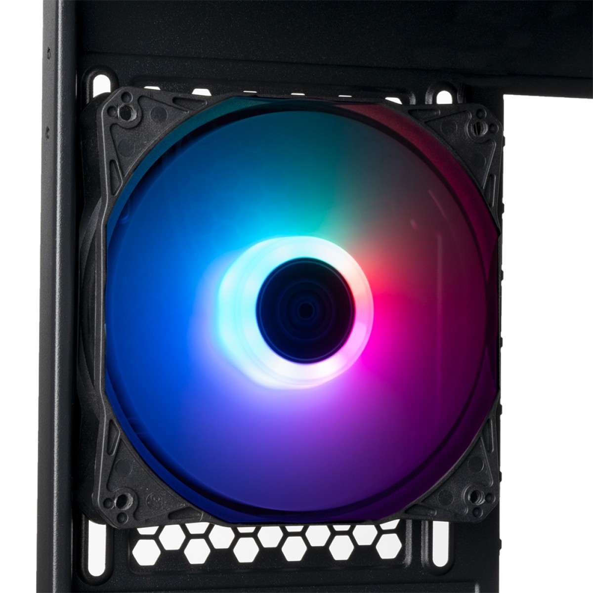 Gabinete Gamer Silverstone Fara 312X, Mid Tower, Vidro Temperado, M-ATX, Com 3 Fans ARGB, Preto, SST-FA312X-BG - Open Box