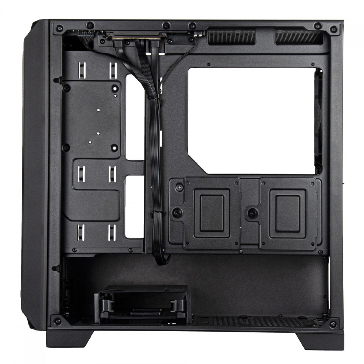 Gabinete Gamer Silverstone Fara 312X, Mid Tower, Vidro Temperado, M-ATX, Com 3 Fans ARGB, Preto, SST-FA312X-BG - Open Box