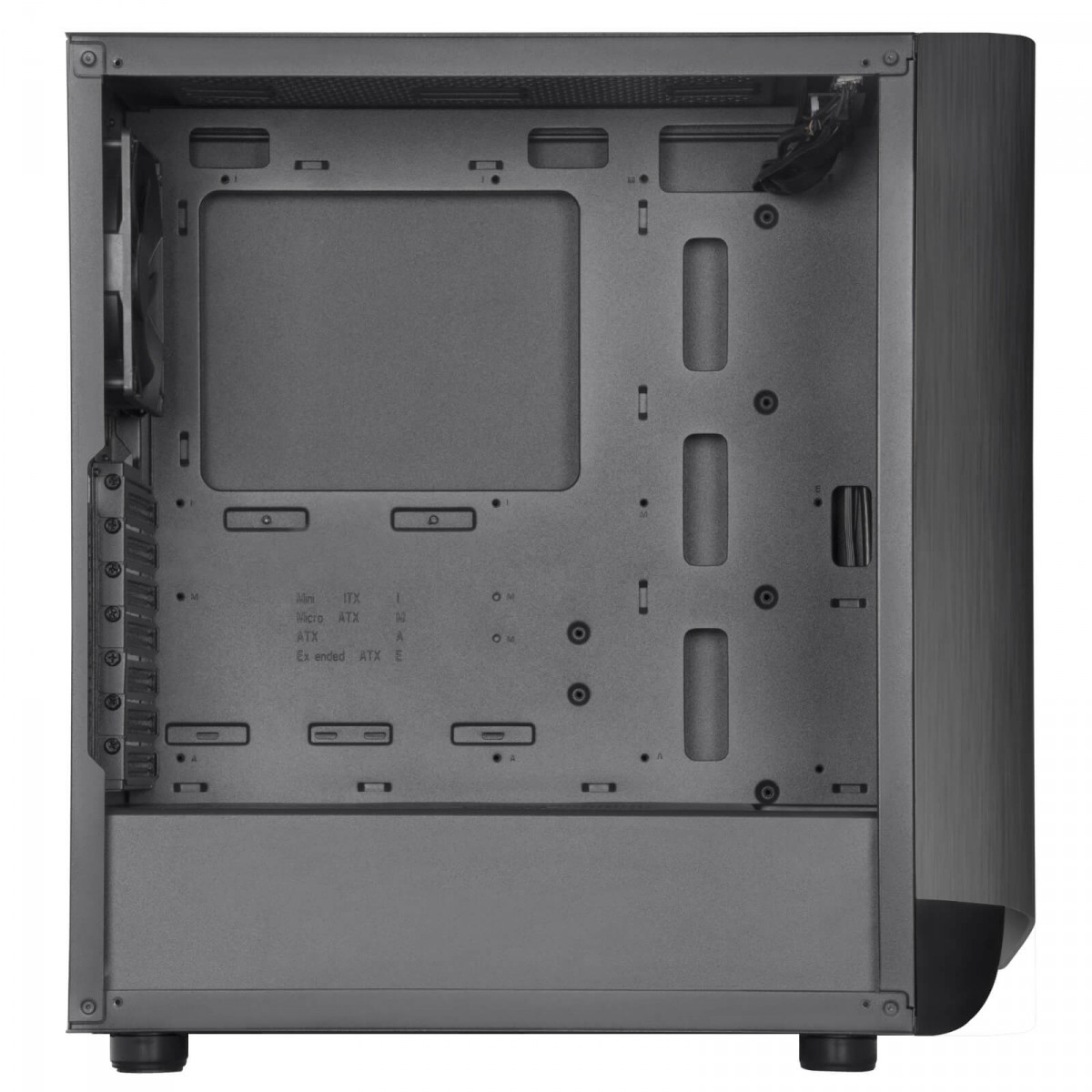 Gabinete Gamer SilverStone Seta A1, Mid Tower, Vidro Temperado, Black, Sem fonte, Com 3 Fans, SST-SEA1TB-G