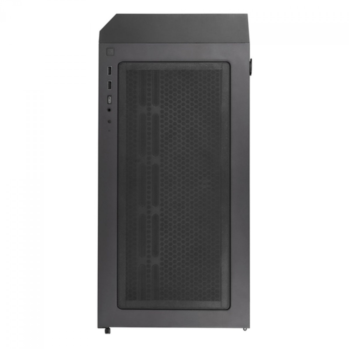 Gabinete Gamer SilverStone Seta H1, Mid Tower, painel Mesh ARGB, Vidro Temperado, Black, Sem fonte, Com 3 Fans, SST-SEH1B