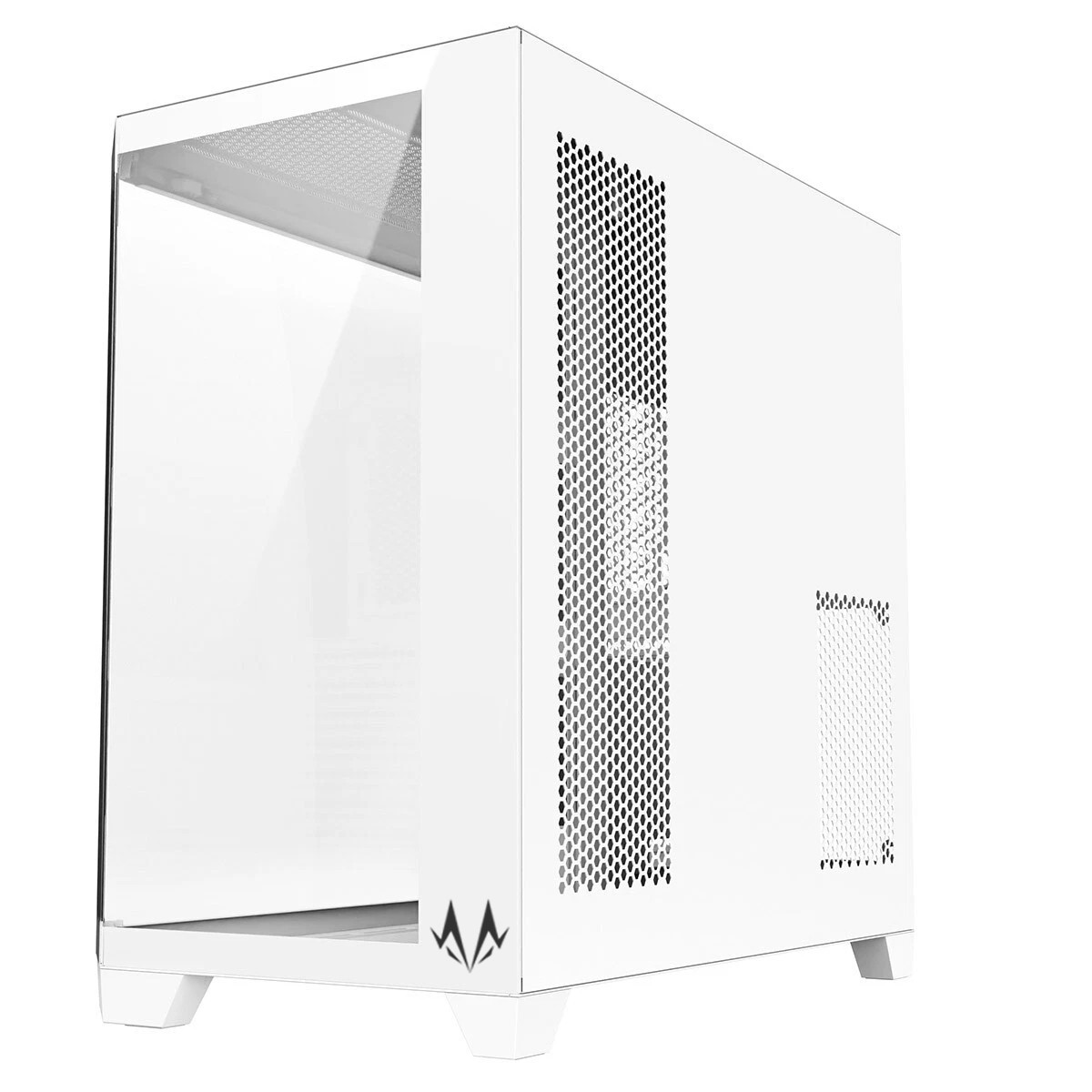 Gabinete Gamer Spectrum FLUX 900, Mid Tower, Vidro Temperado, ATX, Sem Fans, Sem Fonte, Branco, SM-CS-FLX90FAWSF