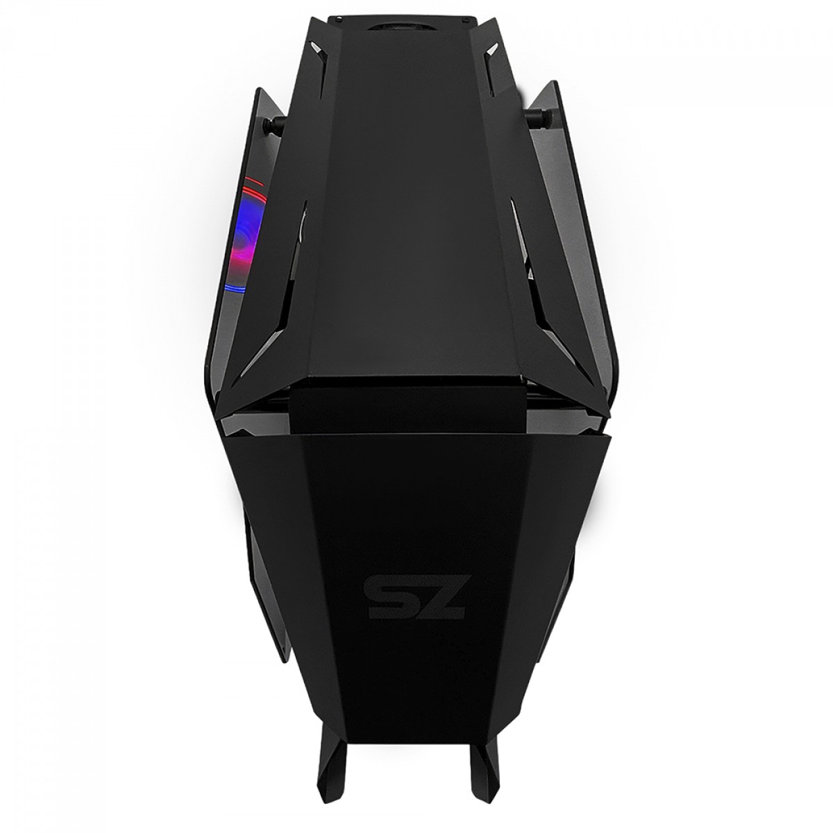 Gabinete Gamer Storm-Z Sharp, Mid Tower, Vidro Temperado, E-ATX, Black, Sem Fonte, Sem Fan, GABSZSHARP